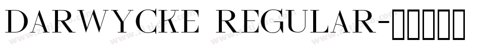 Darwycke Regular字体转换